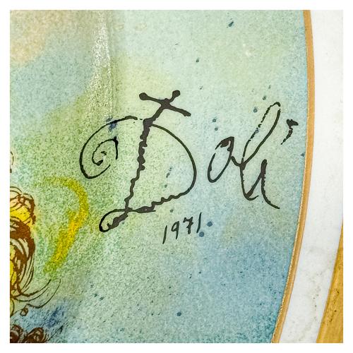PLATO EN PORCELANA SALVADOR DALÍ 