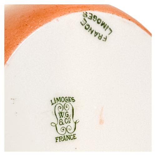 GRAN TAZA Y PLATO EN PORCELANA DEL PRIMER TERCIO DEL  XX