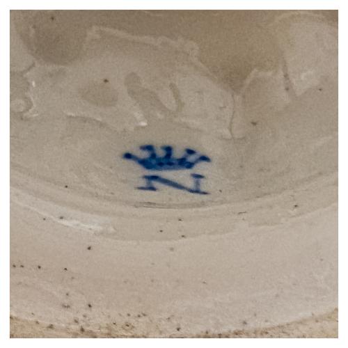 JARRÓN EN  PORCELANA CAPODIMONTE PRIMER TERCIO SIGLO XX