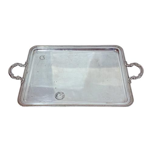 BANDEJA Y SEIS TAZAS DE CAFÉ CON PLATO PRIMER TERCIO S.XX