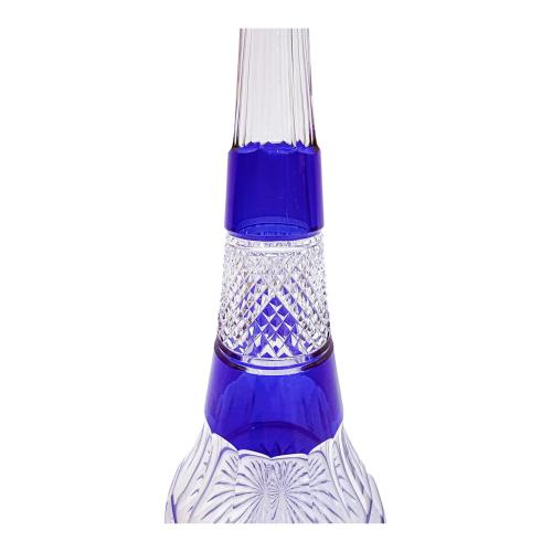 BOTELLA LICORERA DE BOHEMIA, MEDIADOS SIGLO XX