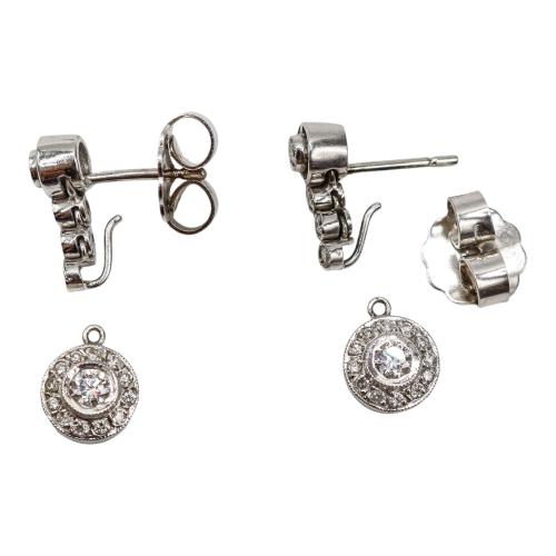 PENDIENTES LARGOS CON BRILLANTES