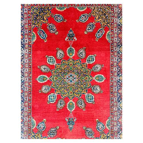 ALFOMBRA PERSA DE KASHAN DE MEDIADOS S.XX