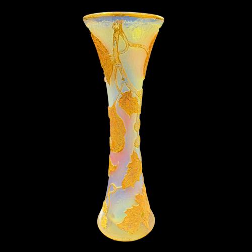 JARRÓN ART NOUVEAU DAUM-NANCY, CIRCA 1895