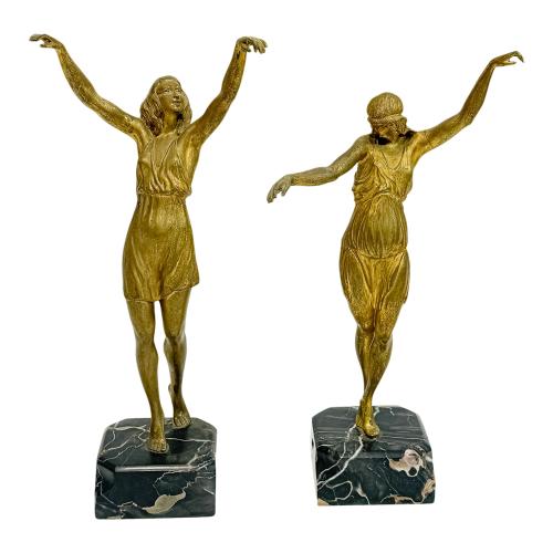 PAREJA DE FIGURAS FRANCESAS PRINCIPIOS DE SIGLO XX