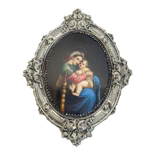 PLAFÓN DE PORCELANA DE MEDIADOS DE SIGLO XX