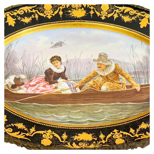 CENTRO DE MESA EN PORCELANA FRANCESA DE SÈVRES SIGLO XIX