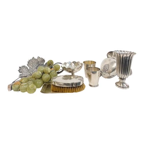 LOTE VARIADO DE PIEZAS DE PLATA DE MEDIADOS DE S. XX