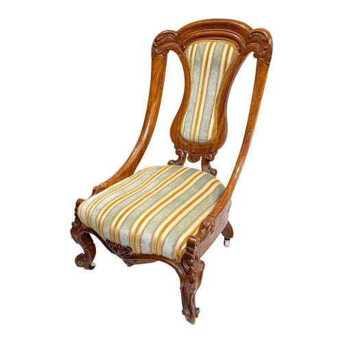 SILLA VICTORIANA DE LA SEGUNDA MITAD DE SIGLO XIX