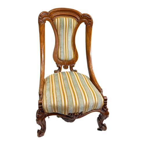 SILLA VICTORIANA DE LA SEGUNDA MITAD DE SIGLO XIX