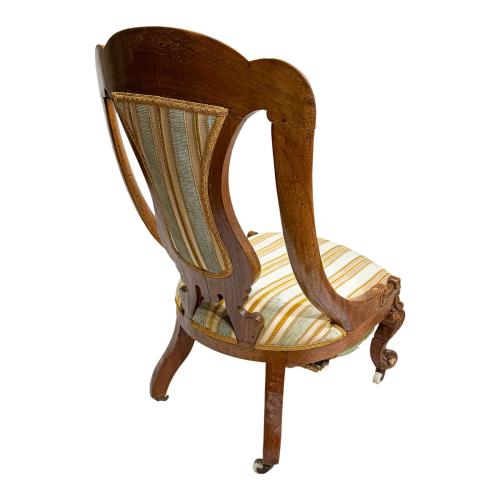 SILLA VICTORIANA DE LA SEGUNDA MITAD DE SIGLO XIX