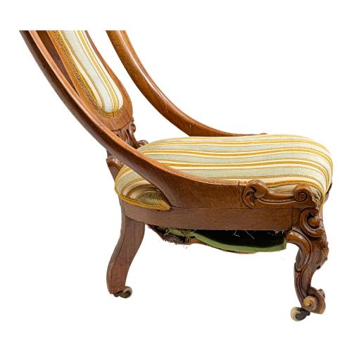 SILLA VICTORIANA DE LA SEGUNDA MITAD DE SIGLO XIX