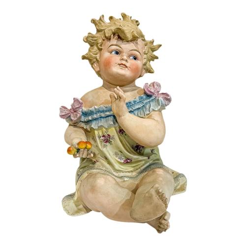 GRAN FIGURA DE BEBÉ EN BISCUIT DEL PRIMER TERCIO DEL S.XX