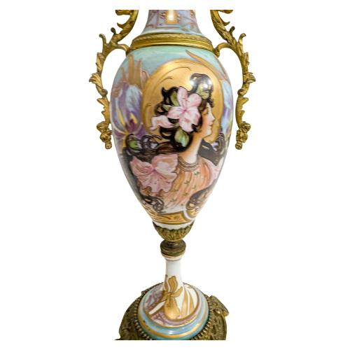 PAREJA DE JARRONES ART NOUVEAU 