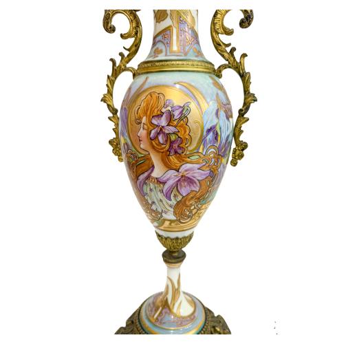 PAREJA DE JARRONES ART NOUVEAU 