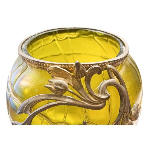 PAREJA DE JARRONES EN CRISTAL DE BOHEMIA DE PRINCIPIOS S.XX