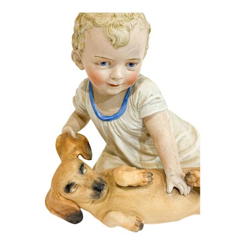 FIGURA DE BEBÉ EN BISCUIT DEL PRIMER TERCIO DEL S.XX