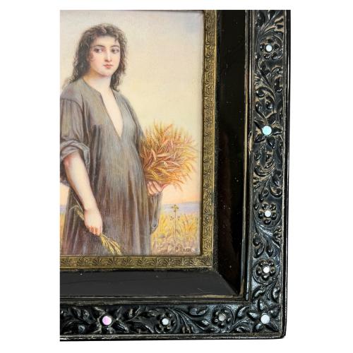 PEQUEÑA MINIATURA FRANCESA DEL PRIMER TERCIO DEL S.XX