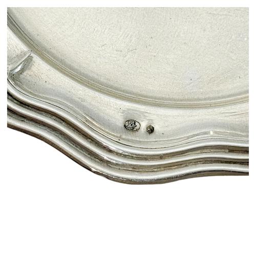 SEIS PLATITOS PANEROS DE PLATA DE MEDIADOS DE S. XX