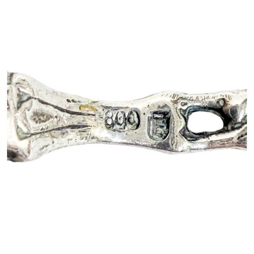 CONJUNTO DE PINZAS Y TIJERAS DE PLATA DE MEDIADOS S. XX