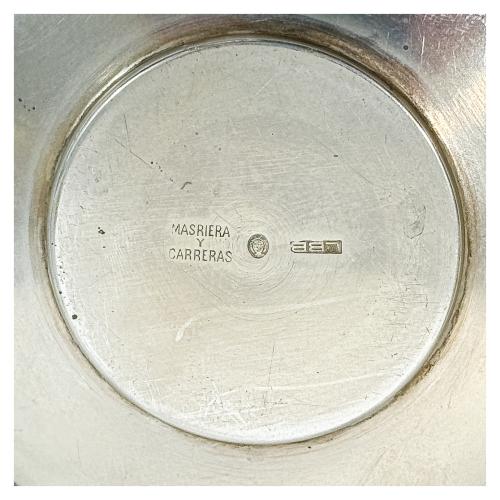 TRES TAZAS DE PLATA DEL PRIMER TERCIO DE SIGLO XX