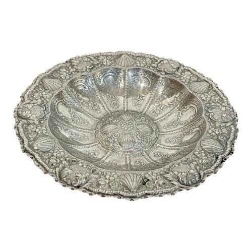 PLATO DE PLATA DE MEDIADOS DE SIGLO XX