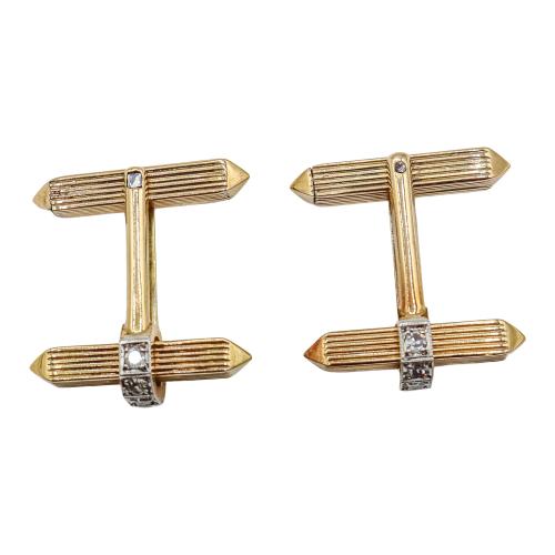 GEMELOS CON DIAMANTES DE LOS AÑOS 30-40