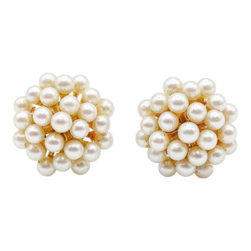 PENDIENTES PUIG DORIA CON PERLAS DE LOS AÑOS 60-70