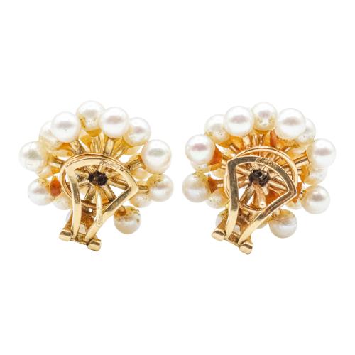 PENDIENTES PUIG DORIA CON PERLAS DE LOS AÑOS 60-70