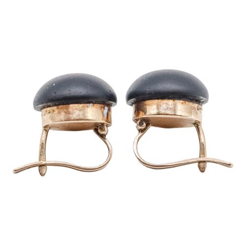 PENDIENTES CON AZABACHE DEL S.XIX