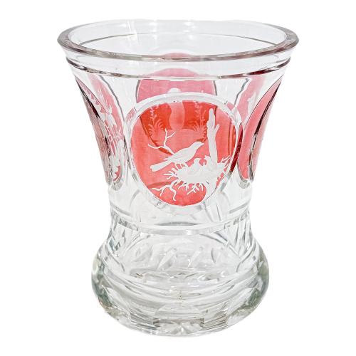 PEQUEÑO JARRONCITO DE CRISTAL DE MEDIADOS S. XX