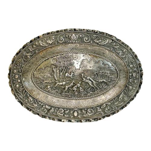 BANDEJA DE PLATA DE PRINCIPIOS DE SIGLO XX