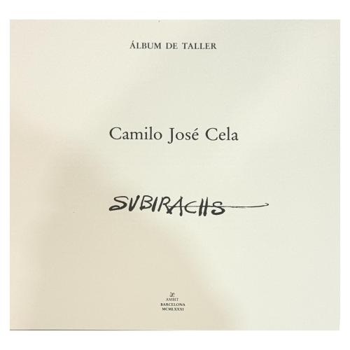 ÁLBUM DE TALLER. CAMILO JOSÉ CELA. SUBIRACHS