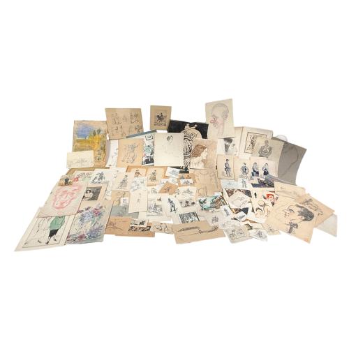CARPETA CON COLECCIÓN DE DIBUJOS 