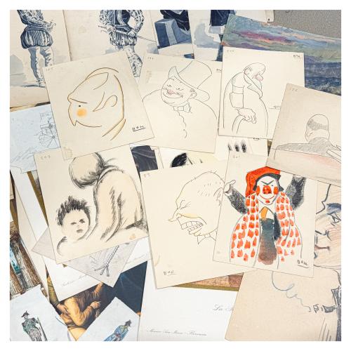 CARPETA CON COLECCIÓN DE DIBUJOS 
