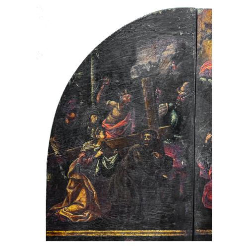 PUERTAS DE SAGRARIO DE ESCUELA ESPAÑOLA  DEL SIGLO XVIII