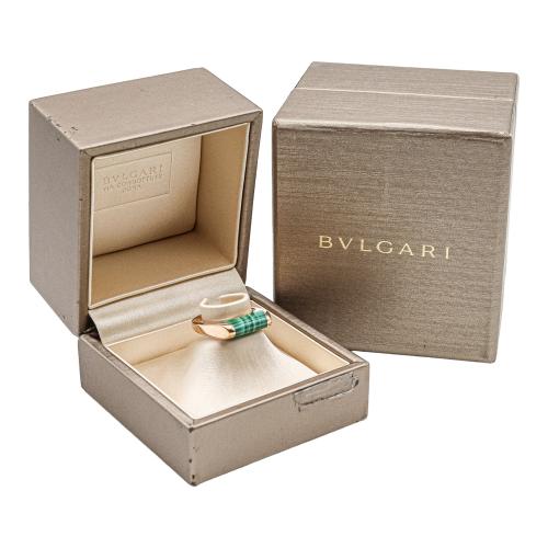 ANILLO BVLGARI CON MALAQUITA
