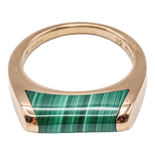 ANILLO BVLGARI CON MALAQUITA