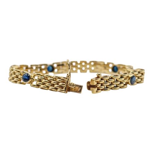 PULSERA ANCHA CON ZAFIROS