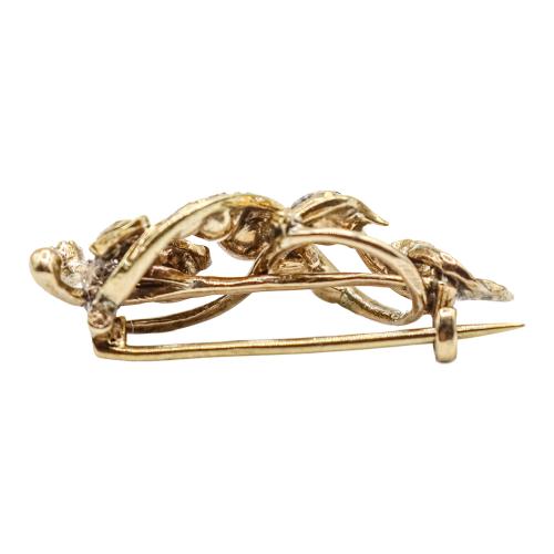 BROCHE CON DIAMANTES DEL S.XIX