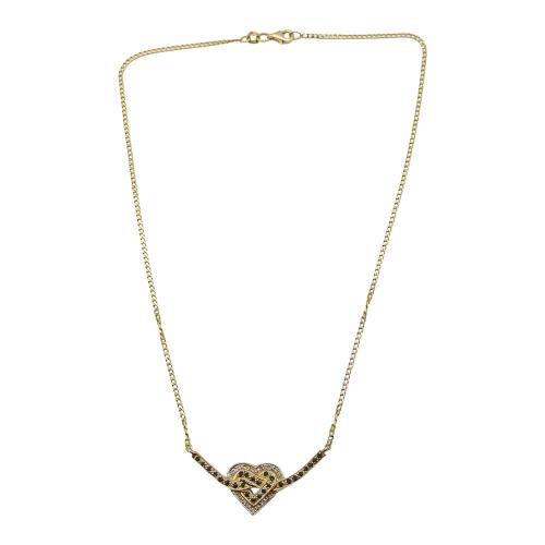 GARGANTILLA CORAZÓN CON DIAMANTES Y ZAFIROS