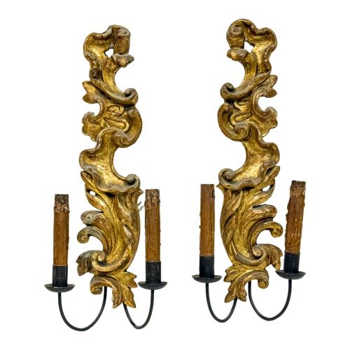PAREJA DE APLIQUES DE PARED MEDIADOS DE SIGLO XX
