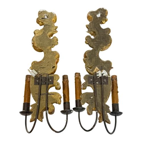 PAREJA DE APLIQUES DE PARED MEDIADOS DE SIGLO XX