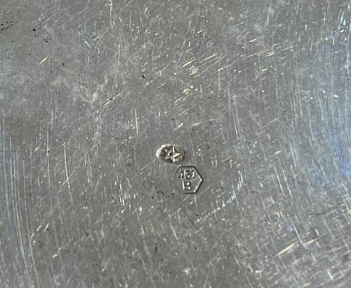 DOS PLATITOS Y TACITA EN PLATA DE MEDIADOS DEL S.XX