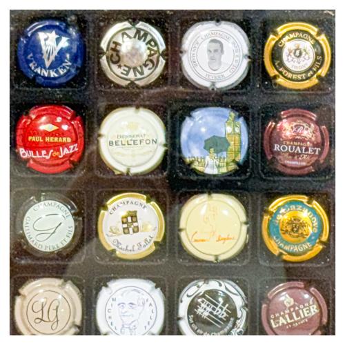 COLECCIÓN DE CHAPAS DE BOTELLAS DE CAVA