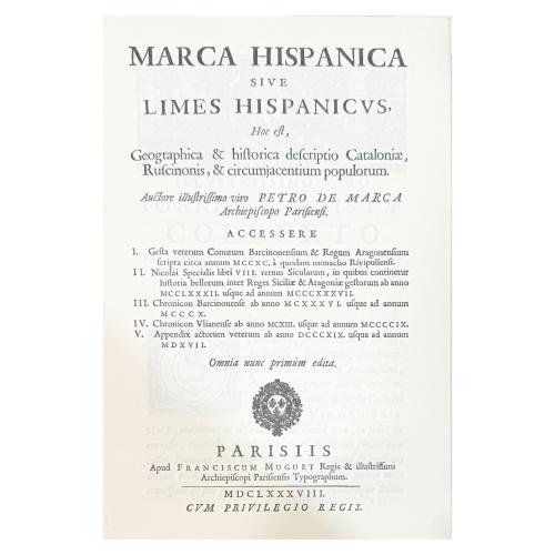 MARCA HISPANICA SIVE LIMES HISPANICVS...