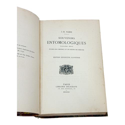 SOUVENIRS ENTOMOLOGIQUES: ÉTUDES SUR L'INSTINCT ET LES MOUER