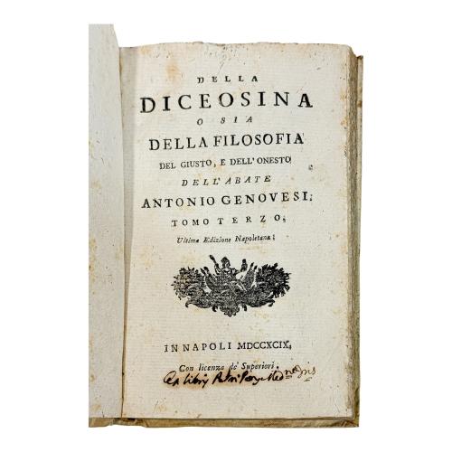 DELLA DICEOSINA O SIA DELLA FILOSOFIA DEL GIUSTO