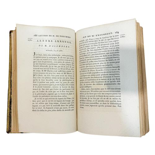 OEUVRES COMPLÈTES DE VOLTAIRE CORRESPONDANCE DE D'ALEMBERT