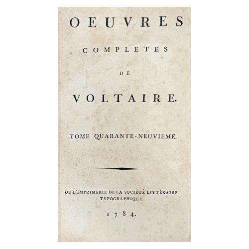 OEUVRES COMPLÈTES DE VOLTAIRE. MÉLANGES LITTÉRAIRES